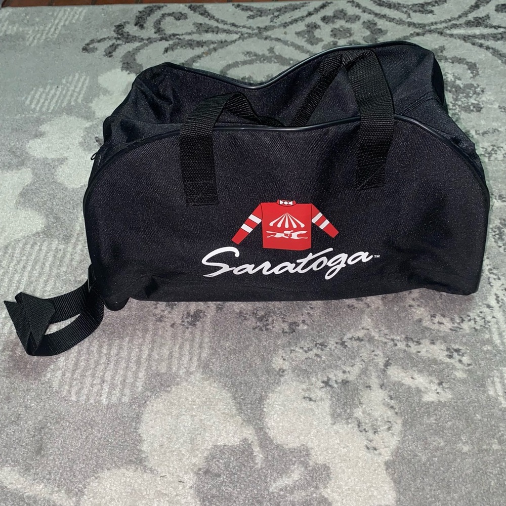NWOT Saratoga Black Canvas Travel Duffle Bag